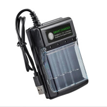 2X 4 Slots USB Battery Charger for Rechargeable Battery AA AAA AAAA 1.5V Alkaline 14500 10440 16340 10440 3.2V