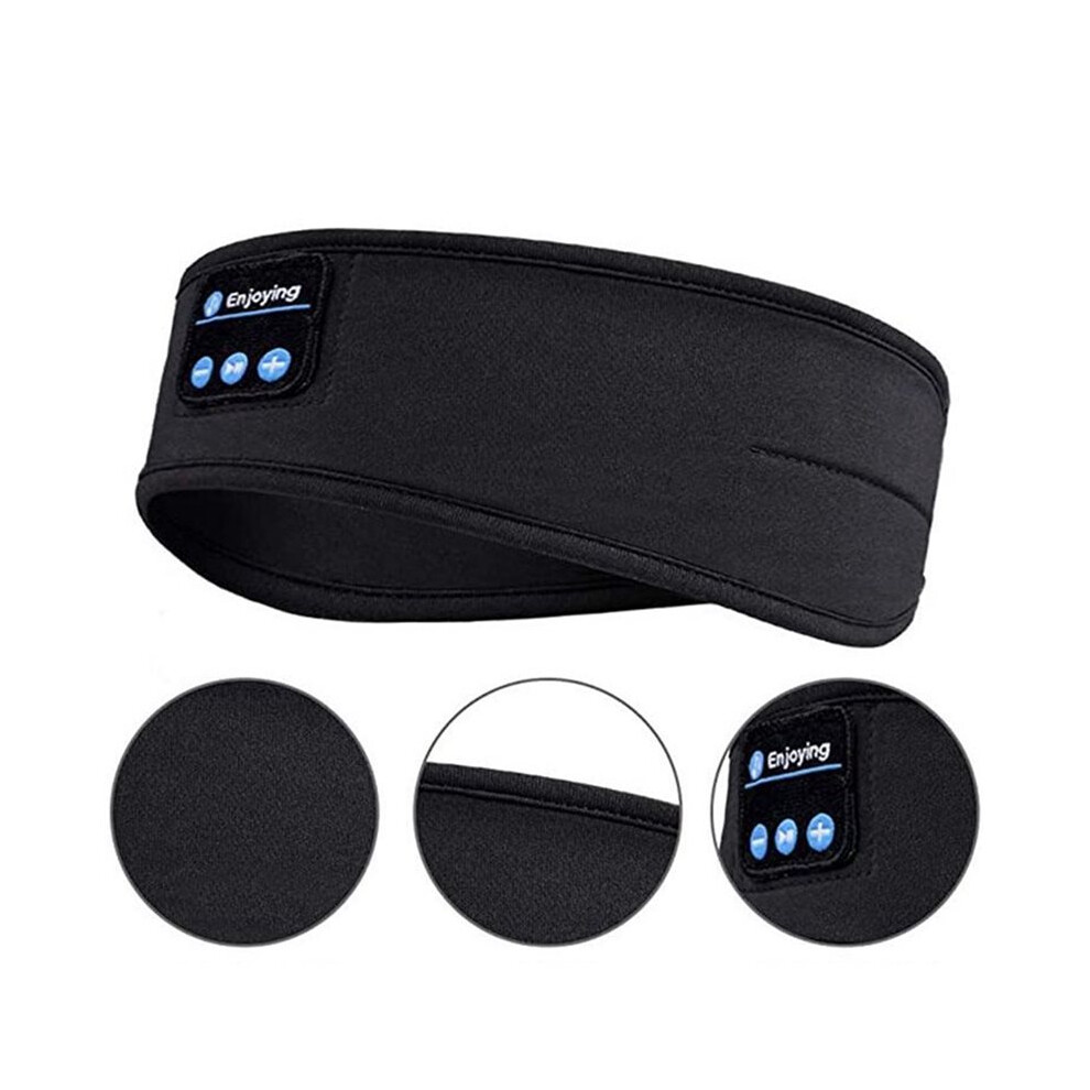 2X Headphones Sports Sleep Headband Elastic Wireless Headphones Music Eye Mask Wireless  Headphone Headband A