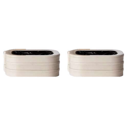 2X for Petkit-Refillable Ring Trash Bags Box, Ultra Exclusive Garbage Bin, Automatic Packaging, Cat Litter Box