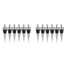 12 Stuks Metalen Flessenstop Zinklegering Wijnfles Stopper Kit Herbruikbare Wine Saver Kurken Flessenstop Set
