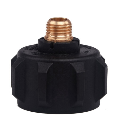 2X QCC1 Propan Adapter Gasregelventil Fitting mit Mutter und 1/4 Zoll Außengewinde 1
