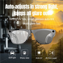2X 4K HD AI Glasses Photochrome Glasses Video Recording Call Glasses Music Player Translate Glasses