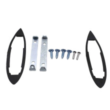 4x Round Bowtie Outside Rearview Mirrors Accessory Ribbed Base for Nova 1962-1965 Chevelle 1964-1965 Impala 1963-1964