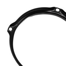 3X Drum Rim Alloy 6inch 4 Hole Drum Rim Snare Hoop Drum Hoop for 6Inch Snare Drum Percussion Instrument Parts Black