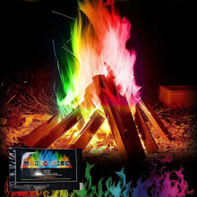 40pcs Color Changing Fire Packets,Non-Toxic Powder for Fire Pits, Bonfires, and Fireplaces,Safe and Vibrant Flame Colors