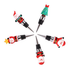 10 PCS Wine Bottle Stopper,Wine Stopper,Christmas Decorative Wine Saver, Reusable Wine Corks Beverage Bottle Stoppers