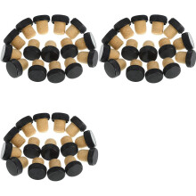 150Pcs Cork Plugs Cork Stoppers Tasting Corks T-Shape Wine Corks with Plastic Top Wooden