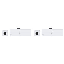 2X Biometric Fingerprint Lock White Anti-Theft Drawer Lock Keyless Fingerprint Security Furniture Door Lock