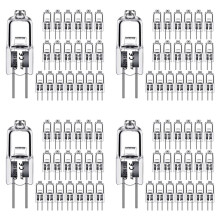 160PCS G4 12V 20W Halogen Lamp G4 12V Bulb Inserted Beads Crystal Lamp Halogen Bulb 20W 12V Halogen Bulbs