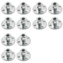 12 Stück 5 mm Metallflansch-Wellenkupplung, Starre Flanschkupplung, Motoren, Führungswellen-Achsenlager