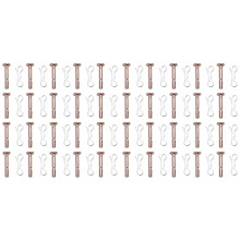 40 Sätze Schersplinte und Splintstifte für Schneefräse 714-04040 Schersplint 738-04124 738-04124A