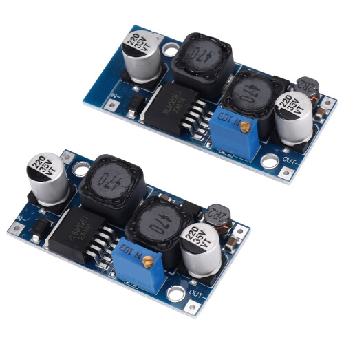 6Pcs Adjustable - Buck Boost Converter Automatic Wide Voltage Regulator XL6009 Voltage Module 1