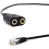 8X Headset Adapter RJ9 Plug Dual 3.5 mm Audio Socket Socket to Plug RJ9 Plug Adapter Converter Cable for Telephone 8