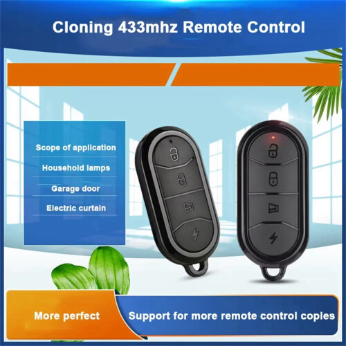 2X 433MHZ 433.92mhz Duplicator Clone Remote Control Garage Gate Door Opener Remote Control Learning Code 2