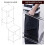 2X Acrylic Coffee Table Square Side Table Accent Table Sofa Bedside Table Clear Double Tier Snack Tea Side Table 8