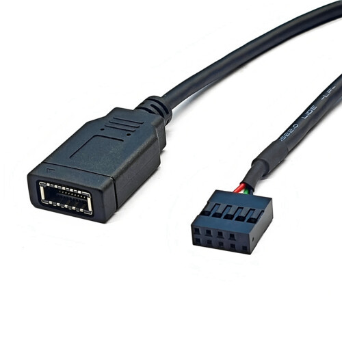 2X Cable USB de 9 Pines A Tipo C para Panel Frontal Cable Adaptador USB de 9 Pines A Tipo e KEY-A Cable Adaptador USB para Panel Frontal 2