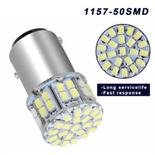 40Pcs 6000K 1157 50SMD Bombilla LED de Freno de Cola BAY15D 12V