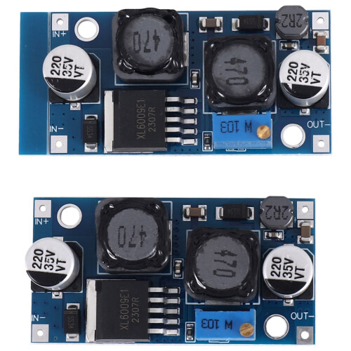 6Pcs Adjustable - Buck Boost Converter Automatic Wide Voltage Regulator XL6009 Voltage Module 2