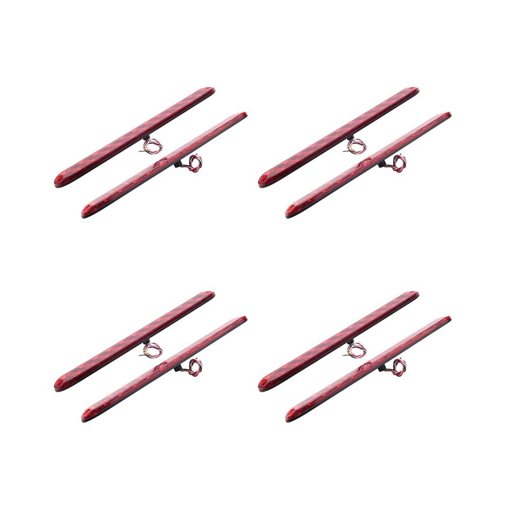 8Pcs 15 Inch 11 Led Trailer Bar Sealed Stop Turn Tail Park Third 3Rd Brake Red/Light 6033968574713