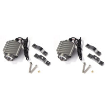 2X Motorrad-LED-Lampe, Wasserdichter Scheinwerfer, Universeller Scheinwerfer mit Zwei Lichtfarben, Motorrad-Scheinwerfermontage, Passend für das Haus