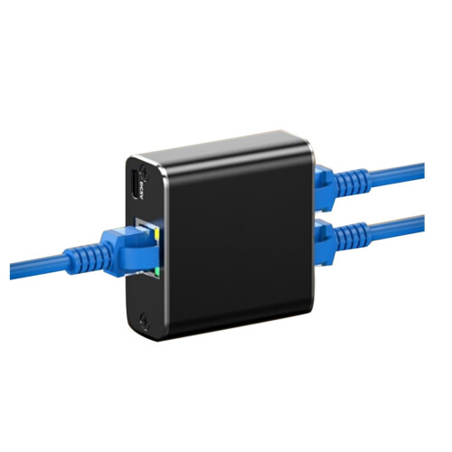 2X Rj45 Splitter 1 to 2 Gigabit Ethernet Adapter Internet Network Cable Extender for Laptop PC Keyboard Mouse Printer 1