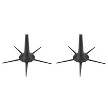 2X Suporte de Suporte de Trompete Portátil - Suporte de Exibição de Tripé Compacto Dobrável com 5 Pernas de Metal