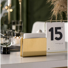 2X Gilded Napkin Holder Iron Art Gold Vertical Tissue Box Tissues Storage Holders Hotel Restaurant Desktop Decorate
