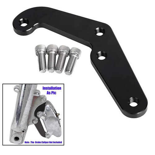 2X 4-Piston Front Brake Caliper Bracket for  Softail Dyna Sportster Touring 2