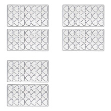 6 Moldes de Policarbonato para Bombones, Moldes Profesionales para Barra de Caramelo, Confitería, Horneado de Pascua.