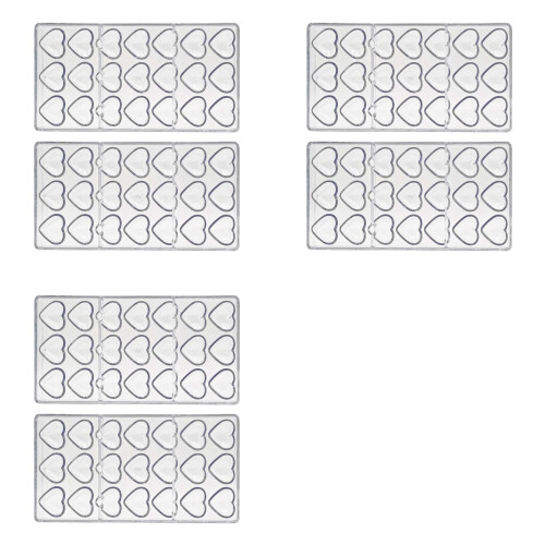 6PCS Polycarbonate Chocolates Mould Professional Molds for Candy Bar Mold Confectionery Easter Baking