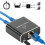 2X Rj45 Splitter 1 to 2 Gigabit Ethernet Adapter Internet Network Cable Extender for Laptop PC Keyboard Mouse Printer 7