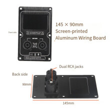 2X Audio Speaker Junction Box Back Panel Large Socket Plate for Speaker Cabinet Clip Replacement Parts