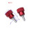 12Pcs M4x10mm Threads High -Knurled Thumb Screws Knobs Aluminum Alloy Red Knurled Shoulder Flat Tip Thumbscrew 6