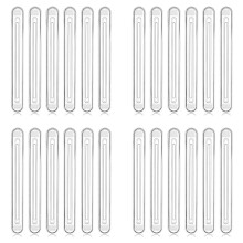 Rubber Chair Wall Protector From Chair Back,24 Pack Clear Furniture Bumpers Silicone Cabinet Door for Shower Doors