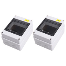 10PCS HT-5 Way IP65 Mcb Breaker Box Distribution Protection Box Power Electronic Din Rail Enclosure for Circuit Breaker