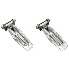 2X Bisagra de Acero Inoxidable para Puerta de Contenedor, Compatible con Compartimentos Refrigerados de Cámaras Frigoríficas, Camiones, Furgonetas y