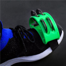 2X Powerful Sound Foot Tambourine Adjustable Foot Tambourines with Musical Instrument for Performance Singing Green