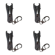 Portachiavi con Misuratore di Filettatura Preciso Portatile, Misuratore di Filettatura per Dadi e Bulloni, Misuratore di Filettatura per Bulloni, 4 Pz