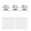 6PCS Wireless Light Wall  RF 433Mhz Relay Receiver with 2x 3Gang Panel  LED Remote Control for LED Lamp 2