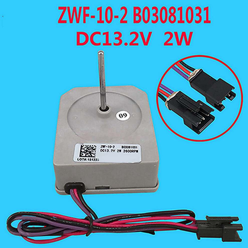 2X Refrigerator Freezer Fan Motor Zwf-10-2 B03081031 High-Efficiency Replacement Motor 6034112371806