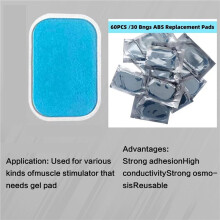 240Pcs Ab Stimulator Gel Pads, Replacement Gel Pads for Muscle Toner Abdominal EMS Arm Leg Waist Workout Trainer Machine