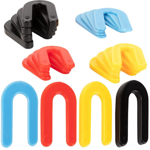 720 Packs Plastic Shims Horseshoe U Shaped Tile Spacer Shims Small Structural Plastic Shims 2