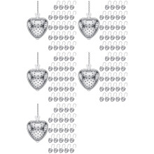 125Pcs Tea Strainer Stainless Steel Tea Infuser Loose,Extended Chain Hook for Seasonings Cup Bottle Party Favors