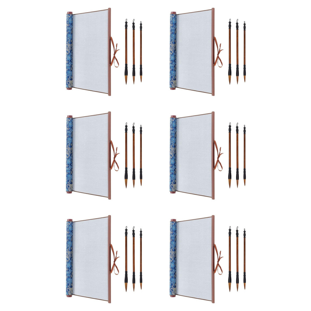 24X Inkless Chinese Calligraphy Set Reusable Water Writing Magic Cloth Scroll Traditional Chinese Calligraphy Pens 6032101778117