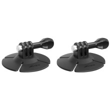 2X AMAGISN pour Go 3S/X4 X3/Ace Caméra Base Adhésive Flexible Support Autocollant Base de Casque de Moto pour Action 4/pour