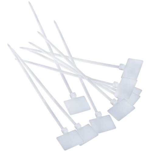250Pcs Nylon Cable Tie Label Self-Locking Network Zipper Trim Wrap Ring  Label 1