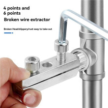 2X Stripped Screw Extractor Set for Damaged Screw Remover and Extractor Easy Out Bolt Extractor Kit Broken Hex Screw