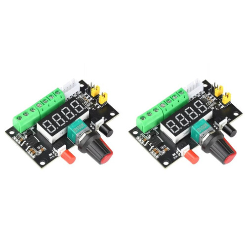 2X 12V 24V Stepper Motor Driver Controller Speed Regulator PWM Pulse Signal Generator Module with LED Display