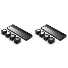 2X Clips Magnéticos para Cables, Soporte Ajustable y Suave para Cables Debajo del Escritorio, Organizador de Cables.