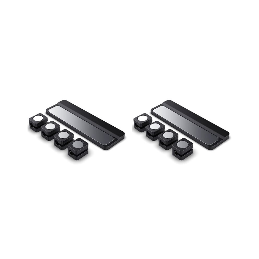 2X Magnetic Cable Clips Cable Smooth Adjustable Cord Holder Under Desk Cable Management Wire Keeper Cable Holder 6032694934532